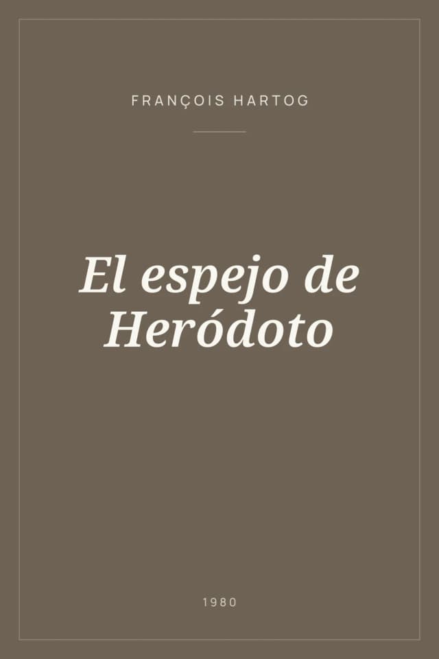 Portada de El espejo de Heródoto