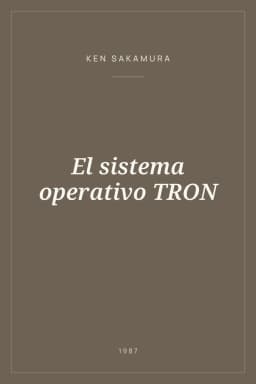 Portada de El sistema operativo TRON