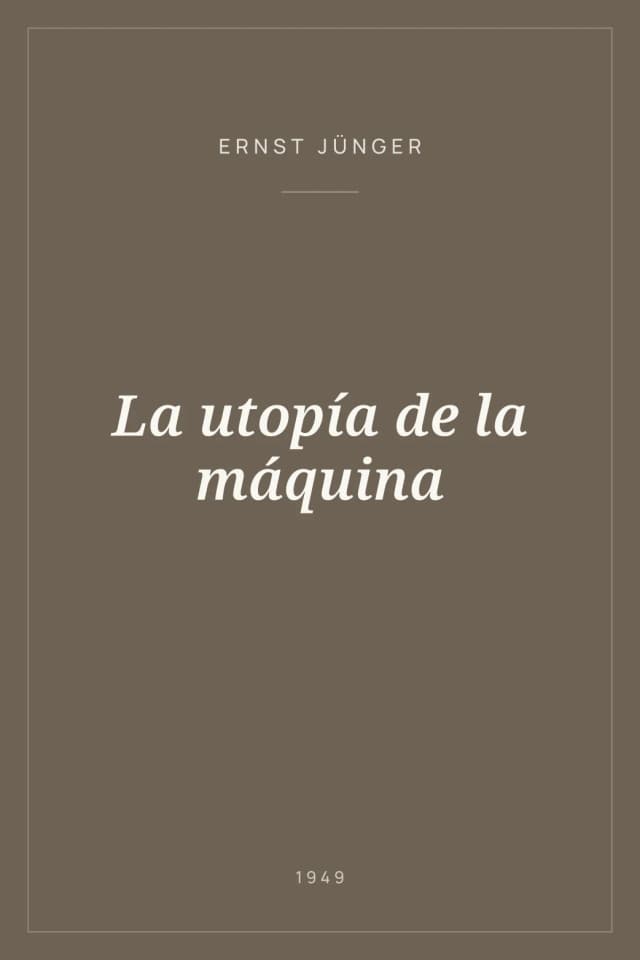 Portada de La utopía de la máquina