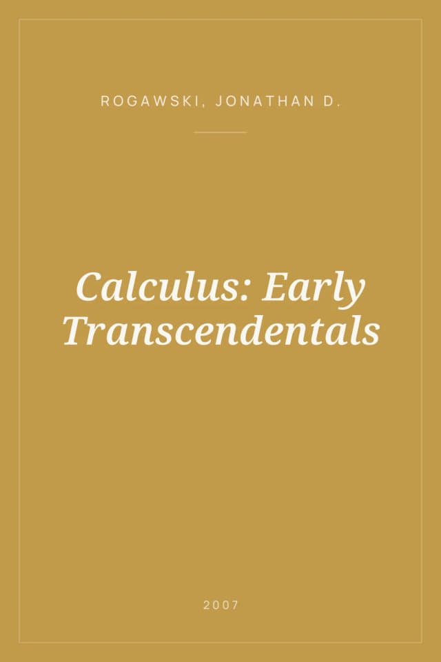 Portada de Calculus: Early Transcendentals