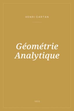 Portada de Géométrie Analytique