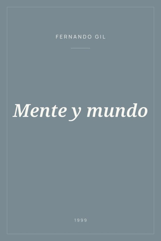 Portada de Mente y mundo