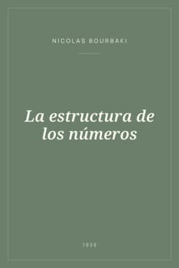 Portada de La estructura de los números