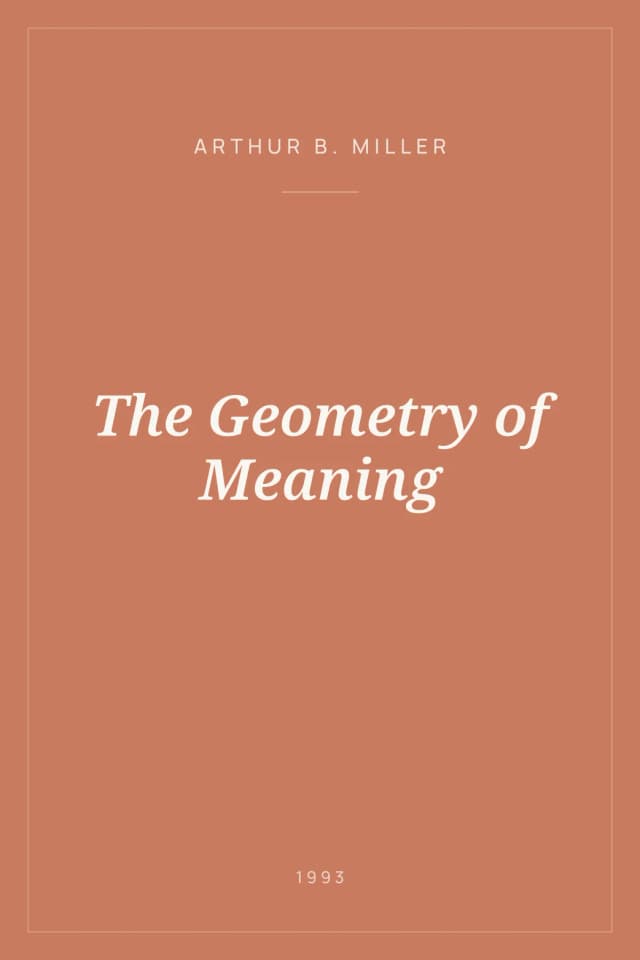 Portada de The Geometry of Meaning