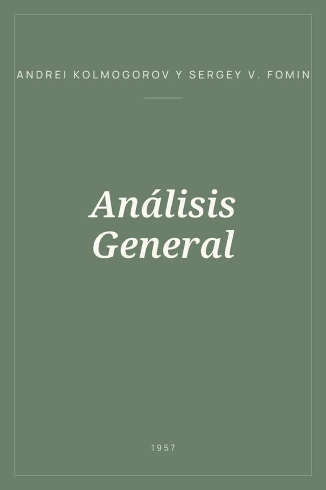 Portada de Análisis General