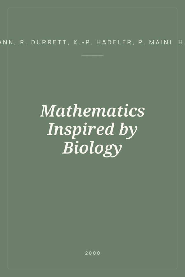 Portada de Mathematics Inspired by Biology