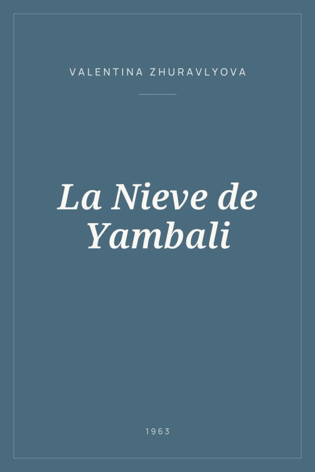 Portada de La Nieve de Yambali