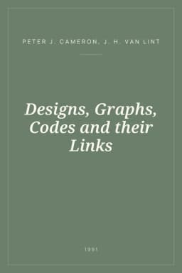 Portada de Designs, Graphs, Codes and their Links