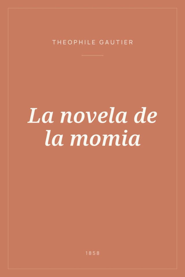 Portada de La novela de la momia