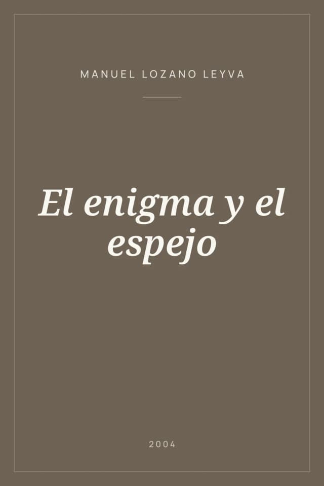 Portada de El enigma y el espejo