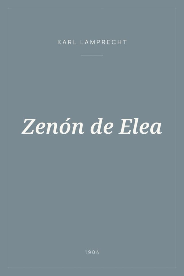 Portada de Zenón de Elea