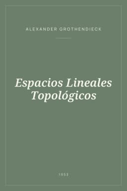 Portada de Espacios Lineales Topológicos