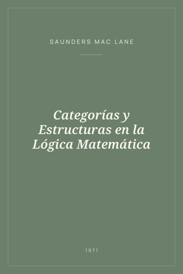 Portada de Categorías y Estructuras en la Lógica Matemática