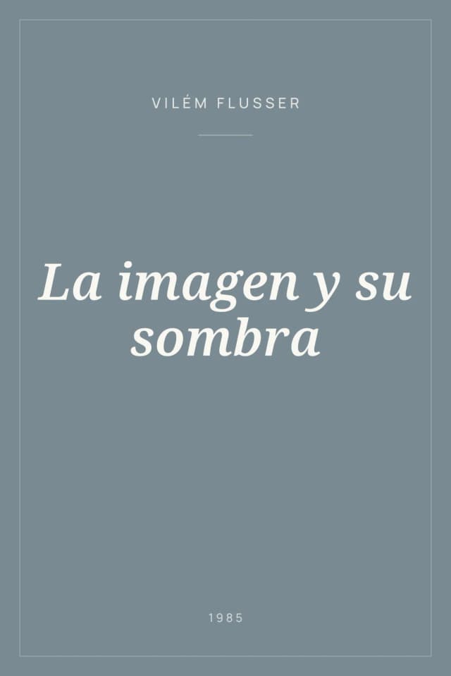Portada de La imagen y su sombra