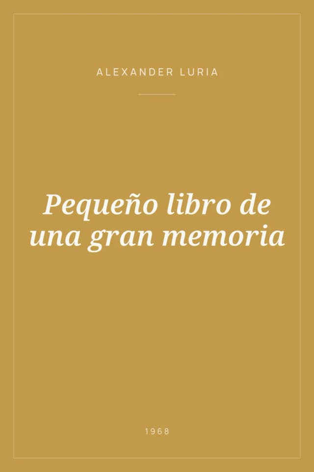 Portada de Pequeño libro de una gran memoria