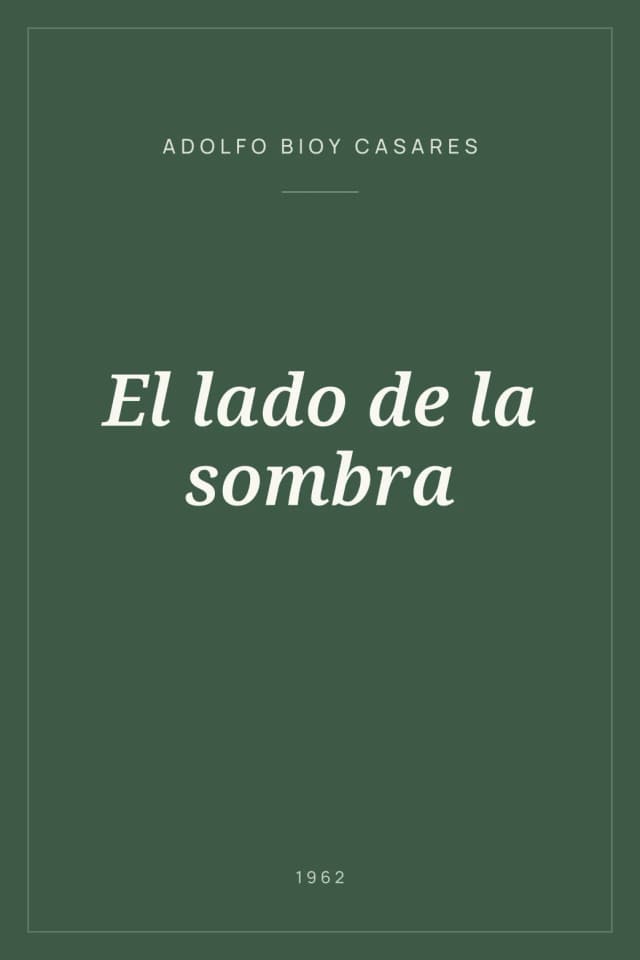 Portada de El lado de la sombra