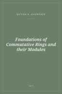 Portada de Foundations of Commutative Rings and their Modules