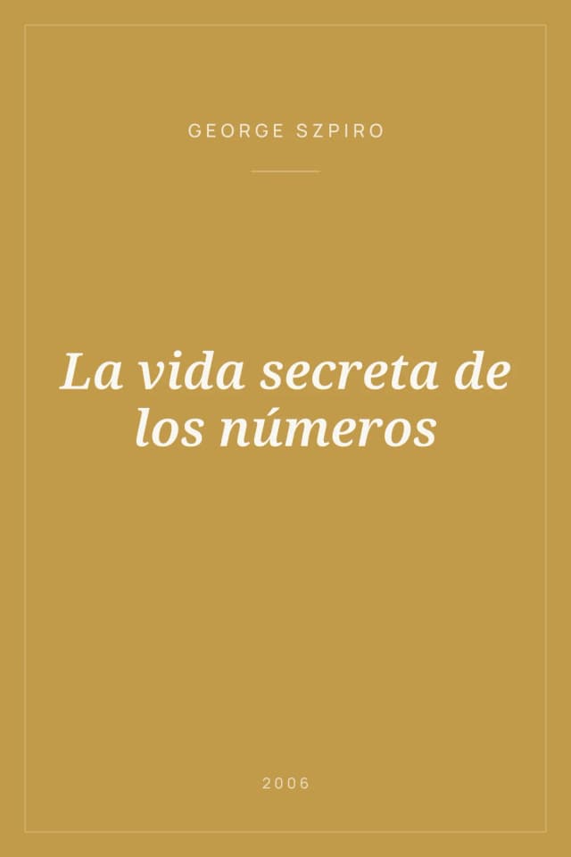 Portada de La vida secreta de los números