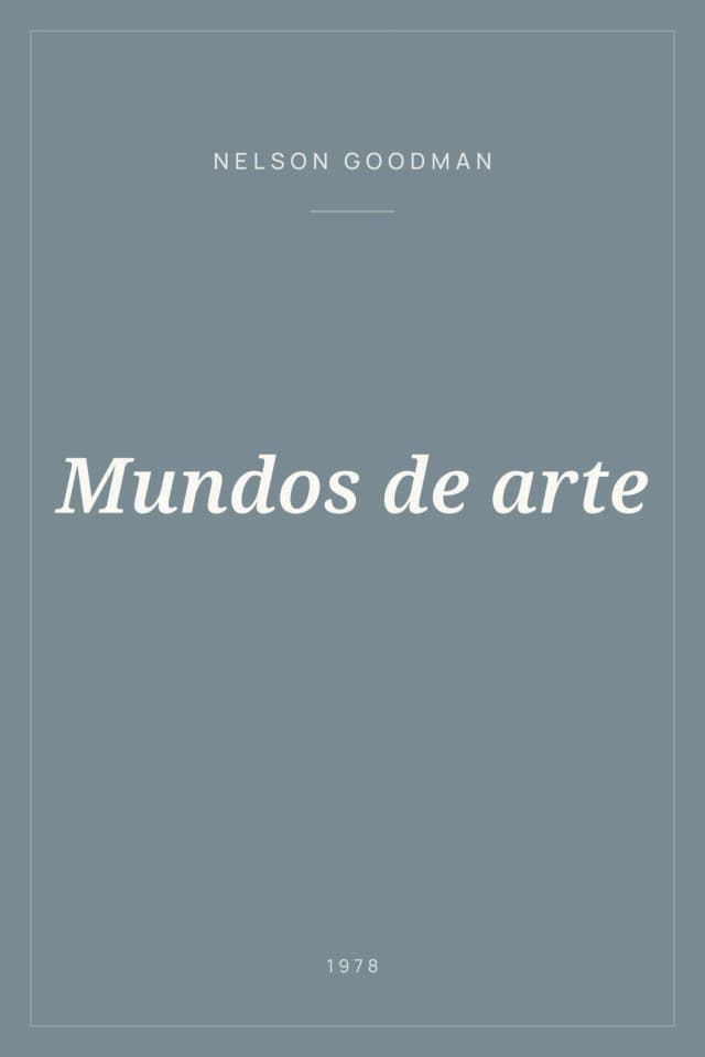 Portada de Mundos de arte