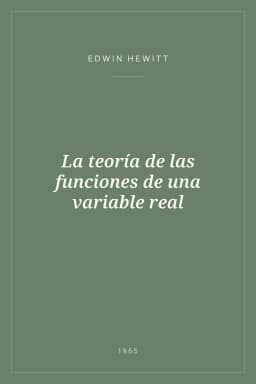 Portada de La teoría de las funciones de una variable real