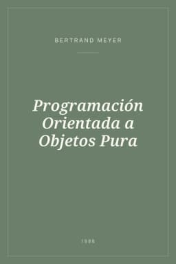 Portada de Programación Orientada a Objetos Pura