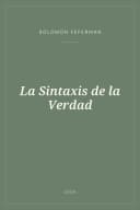 Portada de La Sintaxis de la Verdad