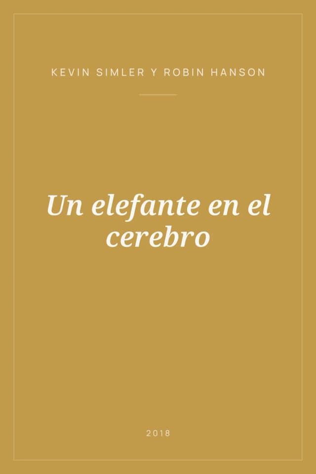 Portada de Un elefante en el cerebro