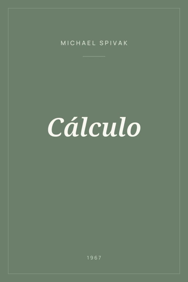 Portada de Cálculo