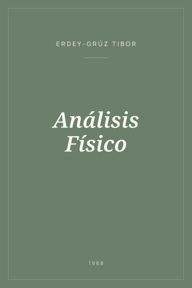 Portada de Análisis Físico