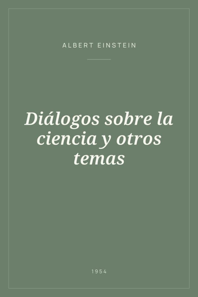 Portada de Diálogos sobre la ciencia y otros temas