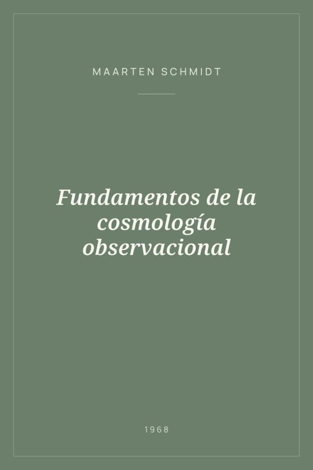 Portada de Fundamentos de la cosmología observacional