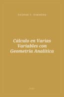 Portada de Cálculo en Varias Variables con Geometría Analítica