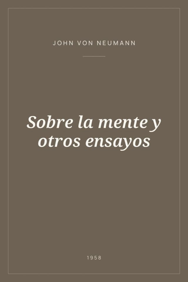 Portada de Sobre la mente y otros ensayos