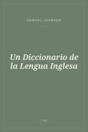 Portada de Un Diccionario de la Lengua Inglesa
