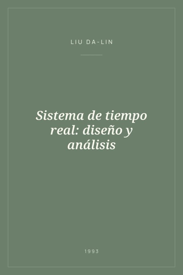 Portada de Sistema de tiempo real: diseño y análisis