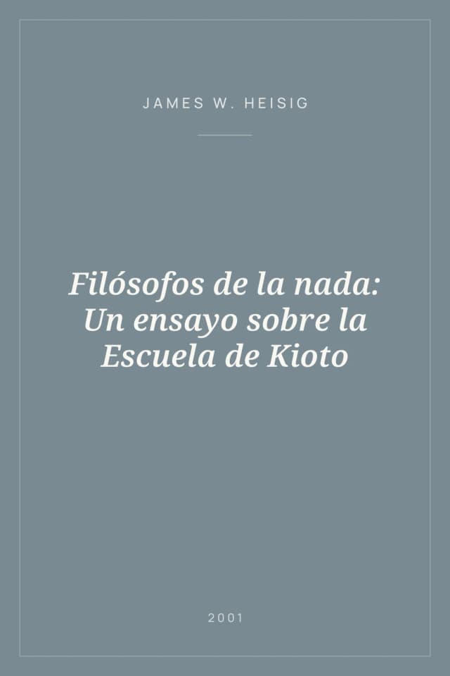 Portada de Filósofos de la nada: Un ensayo sobre la Escuela de Kioto
