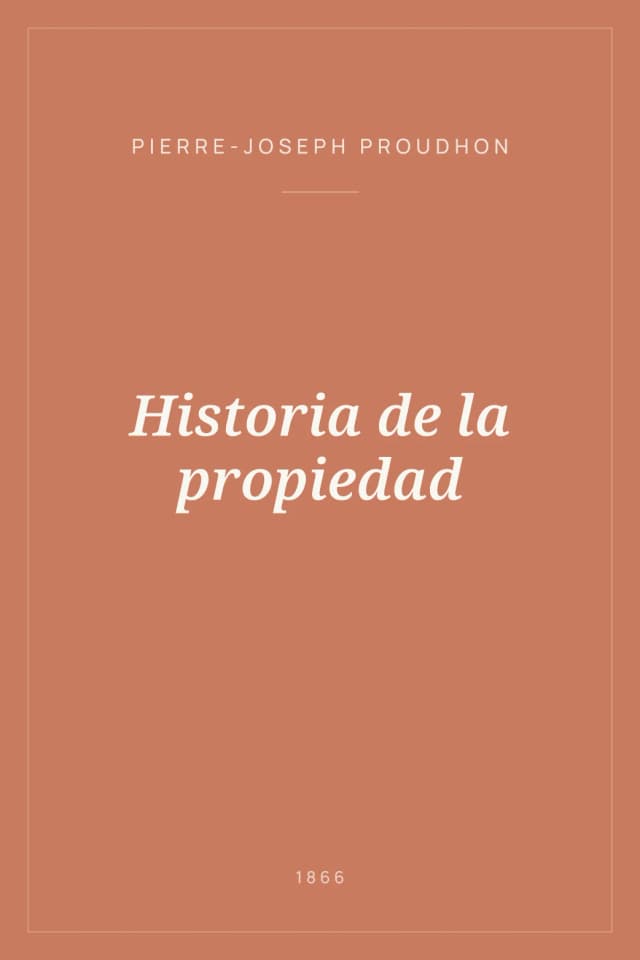 Portada de Historia de la propiedad