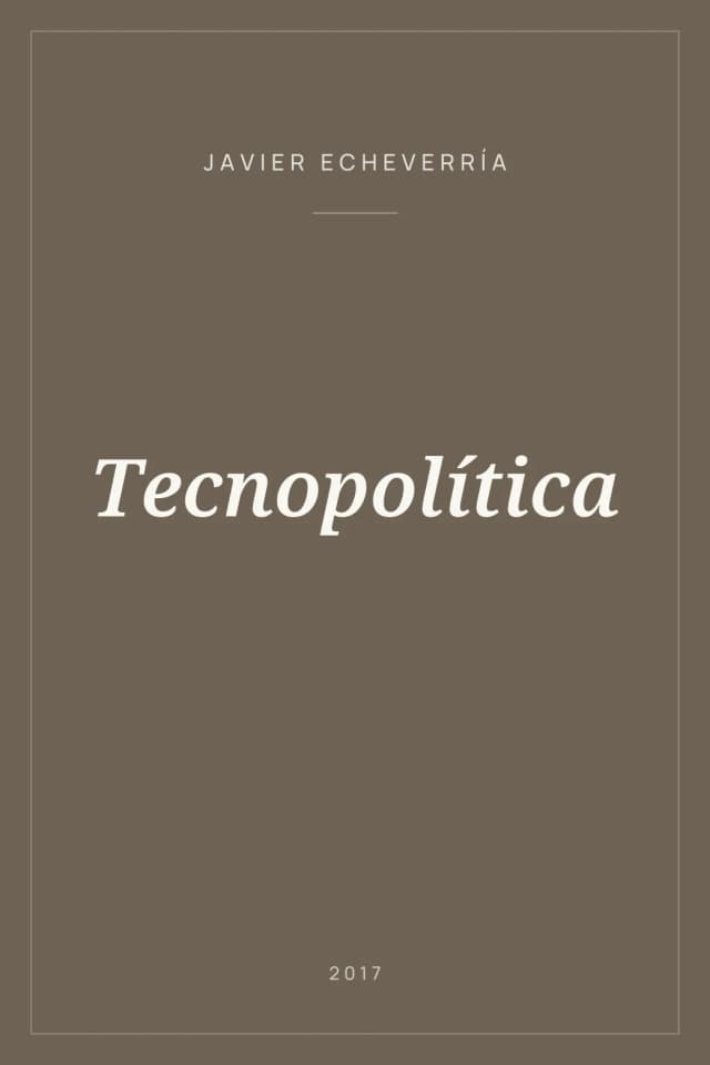 Portada de Tecnopolítica