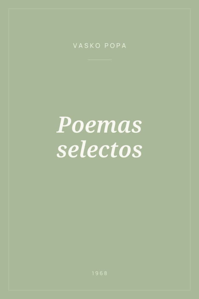 Portada de Poemas selectos