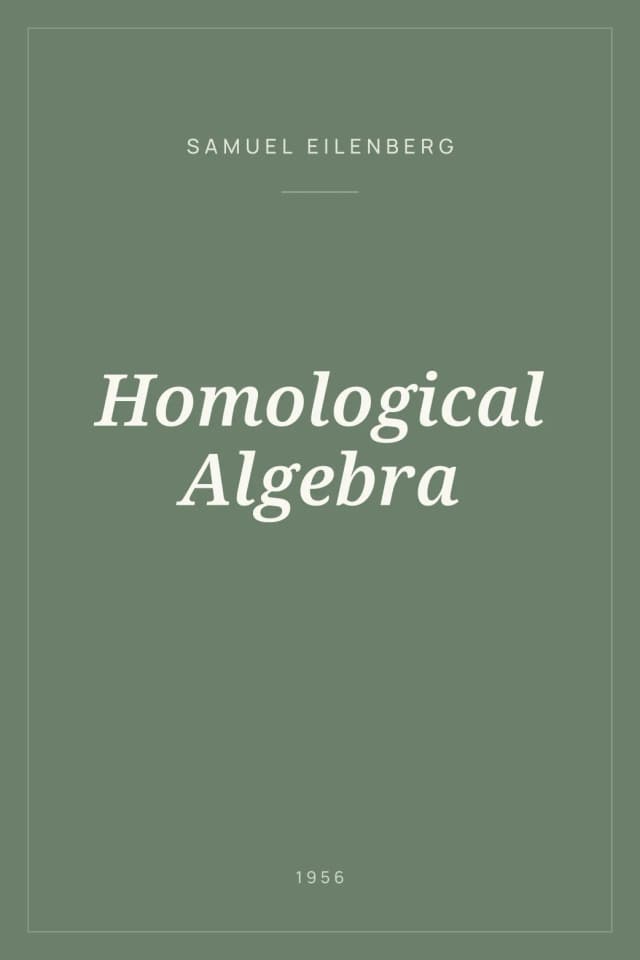 Portada de Homological Algebra