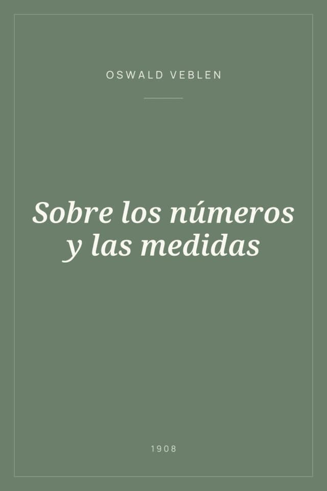 Portada de Sobre los números y las medidas