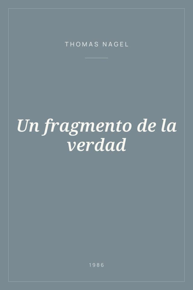 Portada de Un fragmento de la verdad