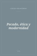 Portada de Pecado, ética y modernidad