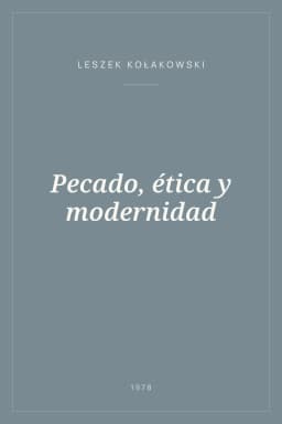 Portada de Pecado, ética y modernidad
