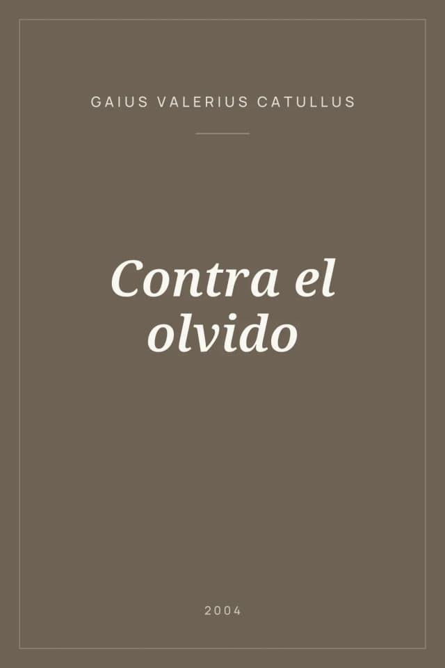 Portada de Contra el olvido