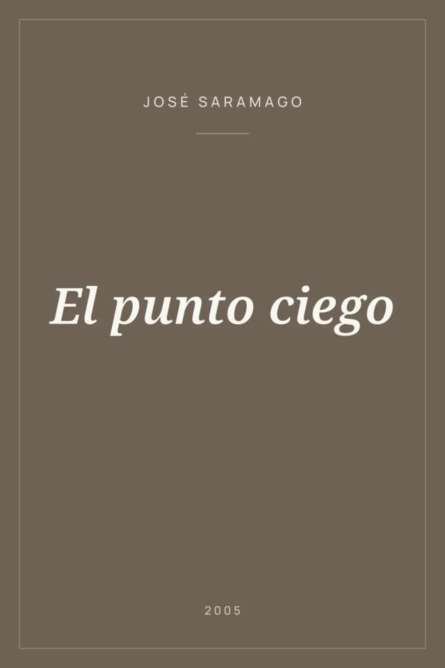 Portada de El punto ciego