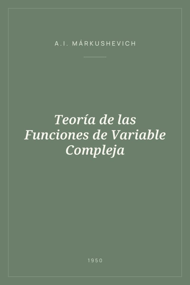 Portada de Teoría de las Funciones de Variable Compleja