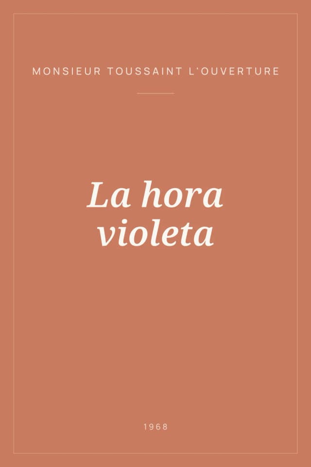 Portada de La hora violeta