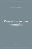 Portada de Pensar como una montaña