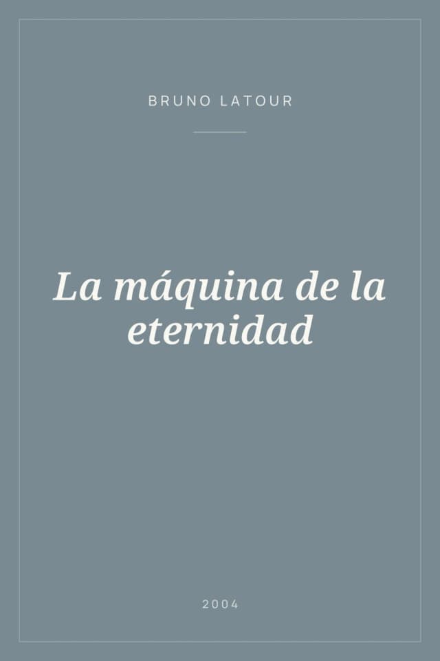 Portada de La máquina de la eternidad